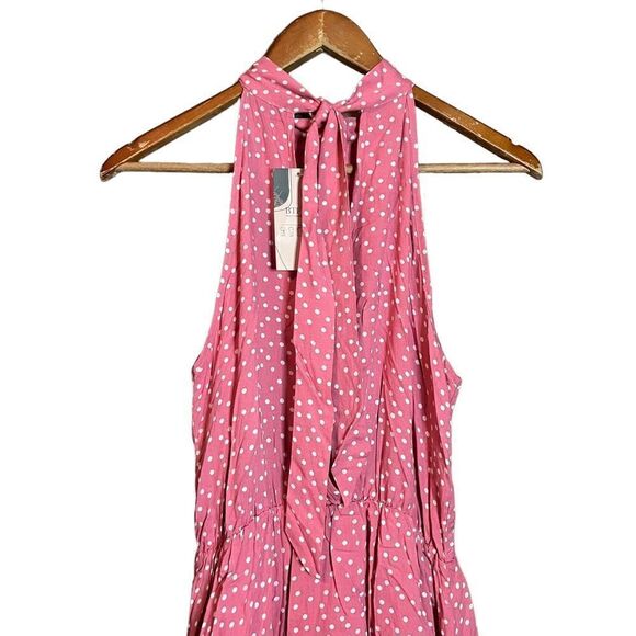 NWT! BTFBM pink & white polka dot dress. Size small - Picture 5 of 13